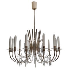 Vintage Sciolari Silver Chandelier