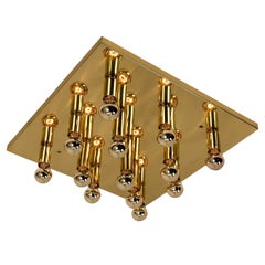 Sciolari Style Geometric Wall Light or Flush Mounts, 1970s