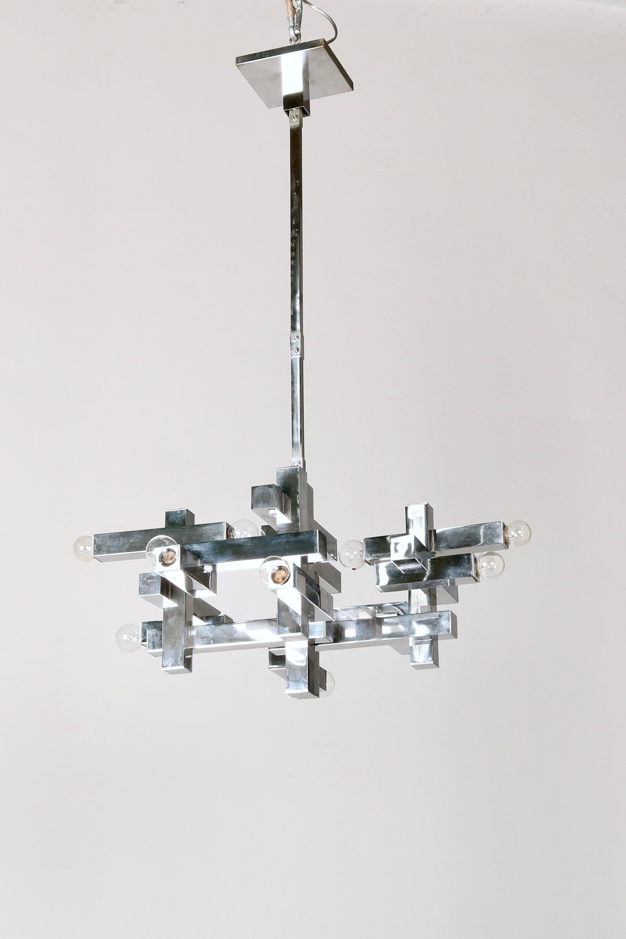 Sciolari Suspension Lamp, Italian Design 70s 1