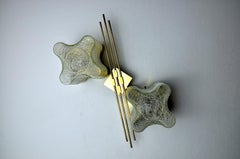 Sciolari Wall Lamp 2 Lights Murano Italy 1970