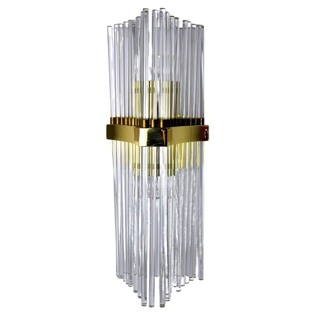 Sciolari Wall Lamp for Lightolier, Murano Glass, Italy, 1970 For Sale