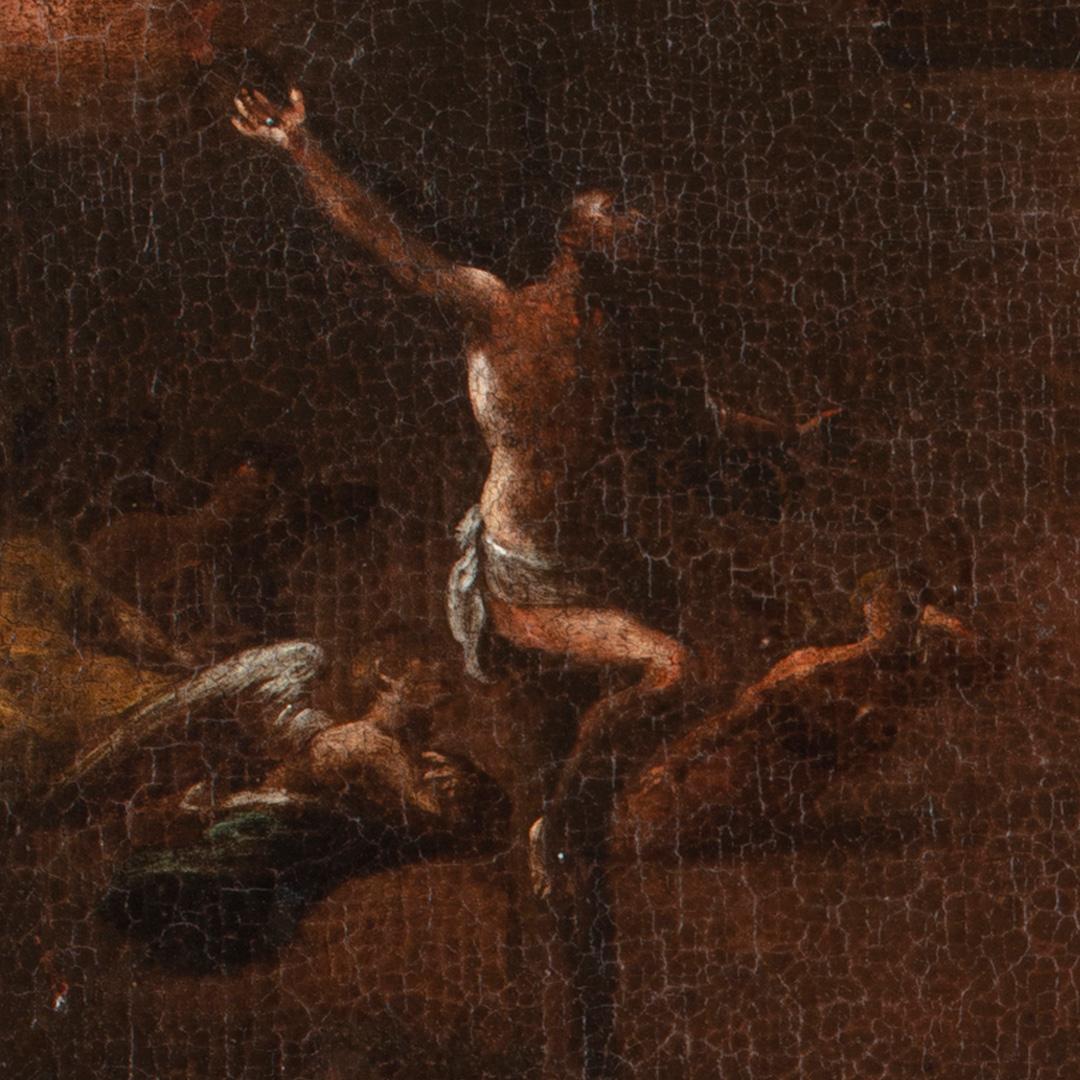 17. Jahrhundert von Scipione Compagno Kreuzigung Öl auf Leinwand im Angebot 9