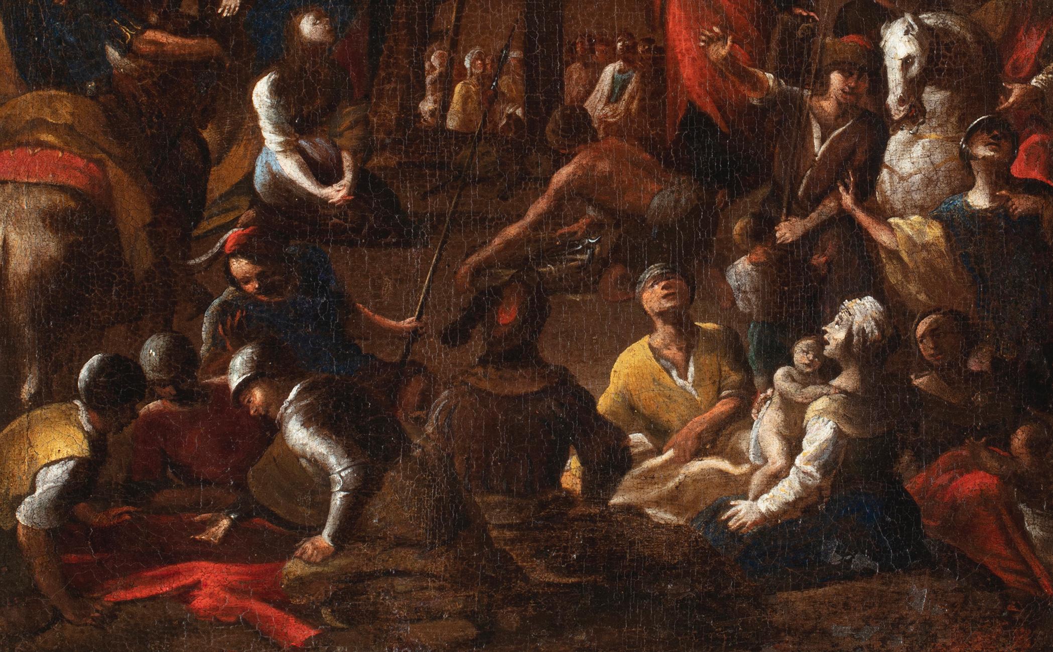 17th Century by Scipione Compagno Crucifixion Oil On Canvas For Sale 2