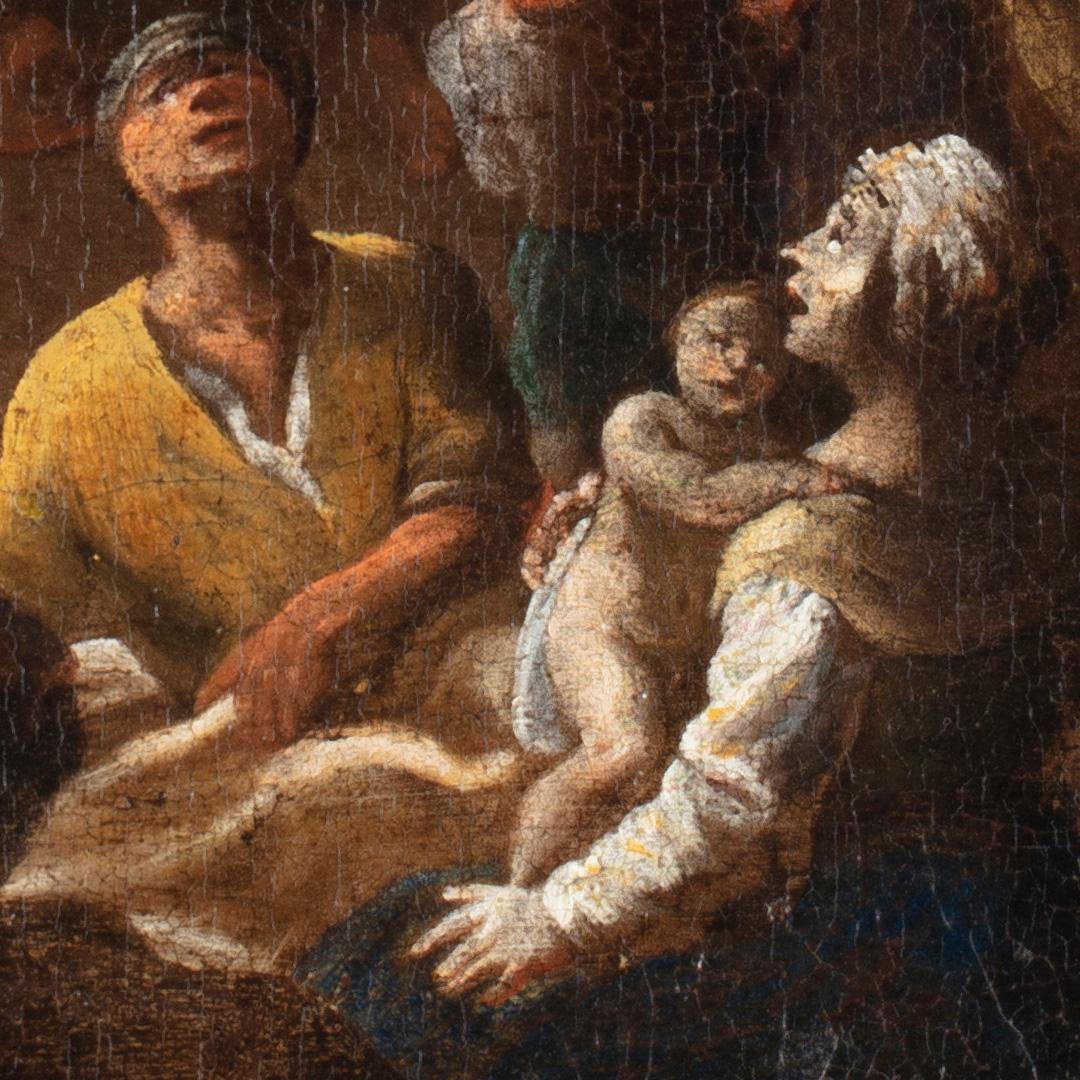 17. Jahrhundert von Scipione Compagno Kreuzigung Öl auf Leinwand im Angebot 5