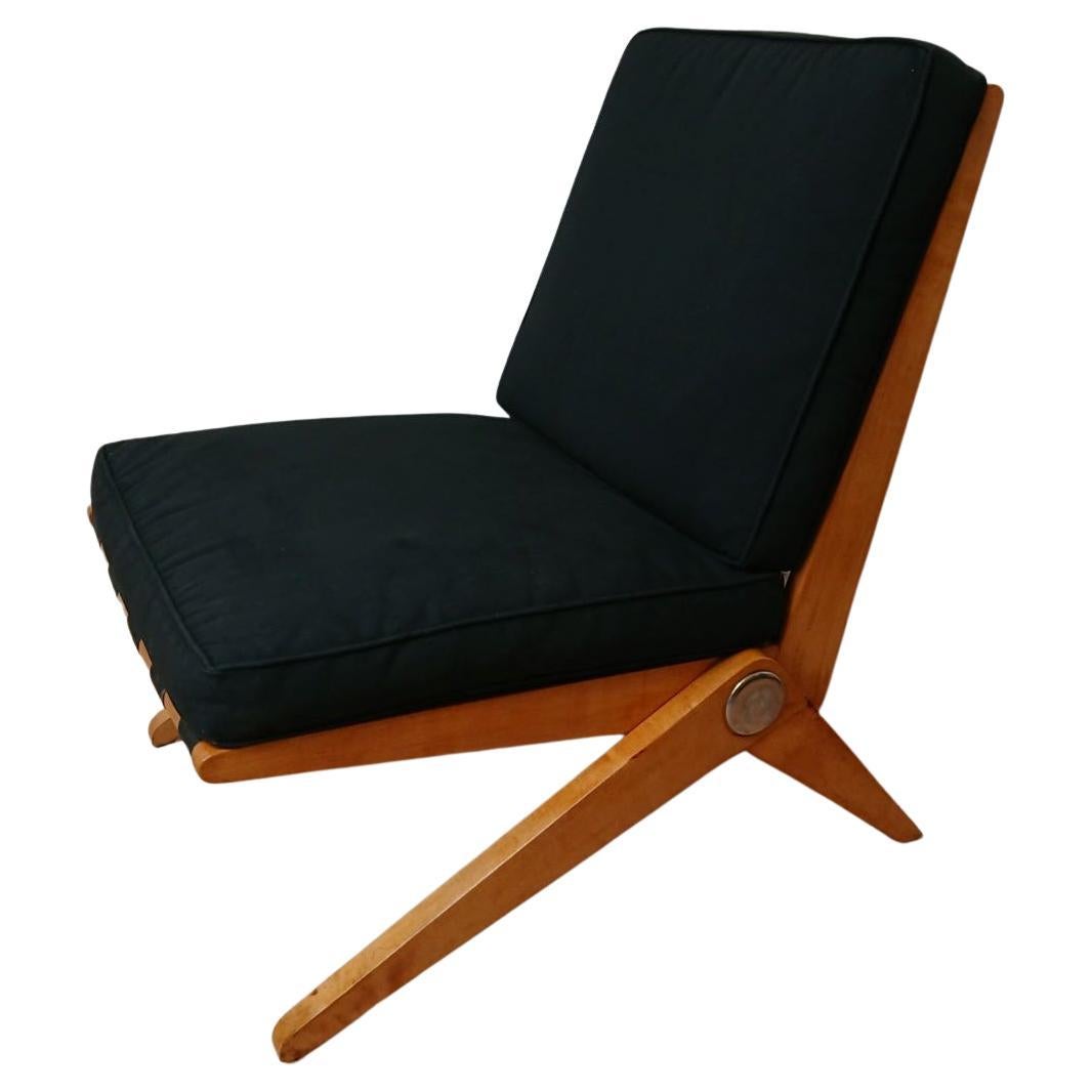 Scissor Chair / Knoll Associates, Deisgned by Pierre Jeanneret For Sale