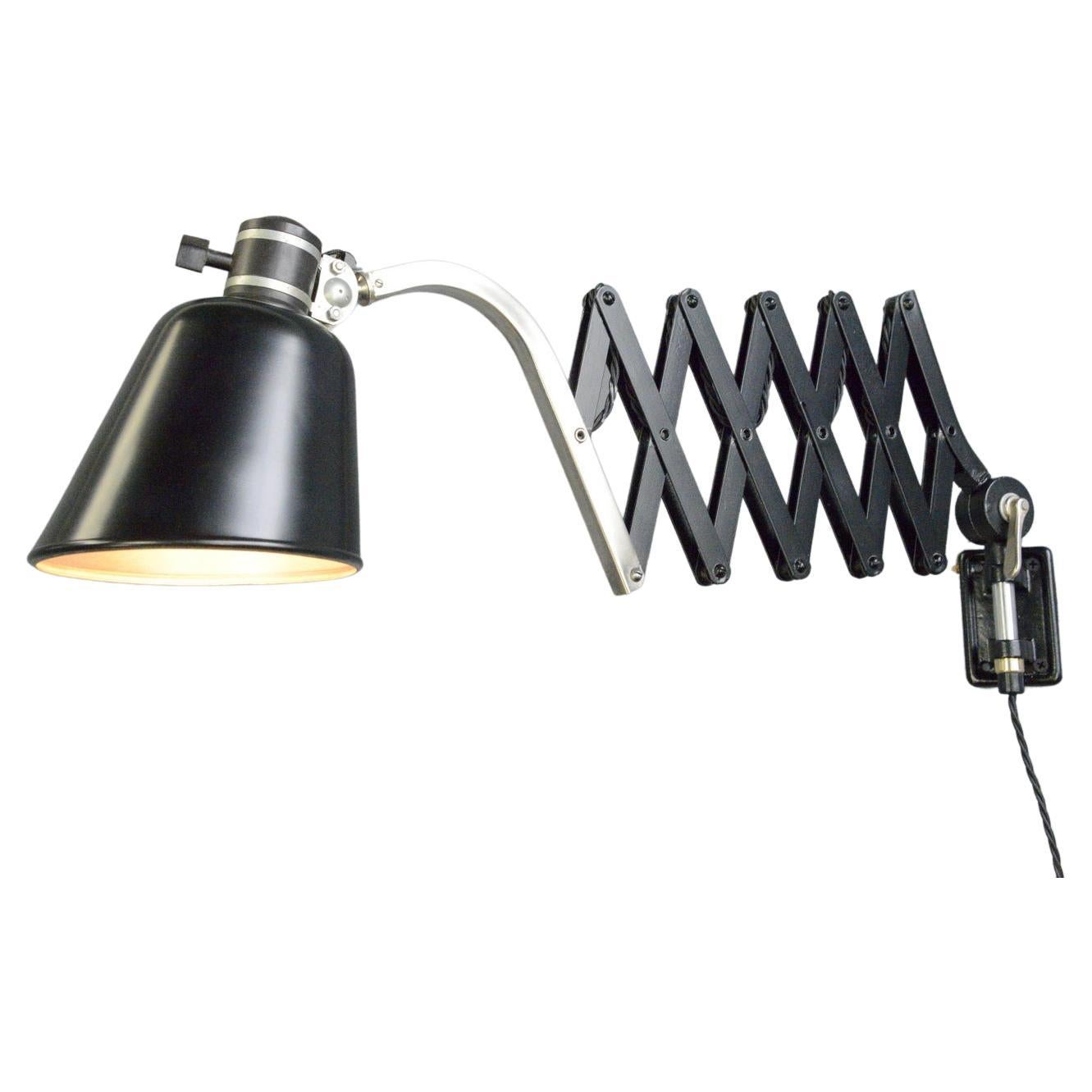 Modernist Scissor Lamps by Wilhelm Bader, circa 1930s at 1stDibs