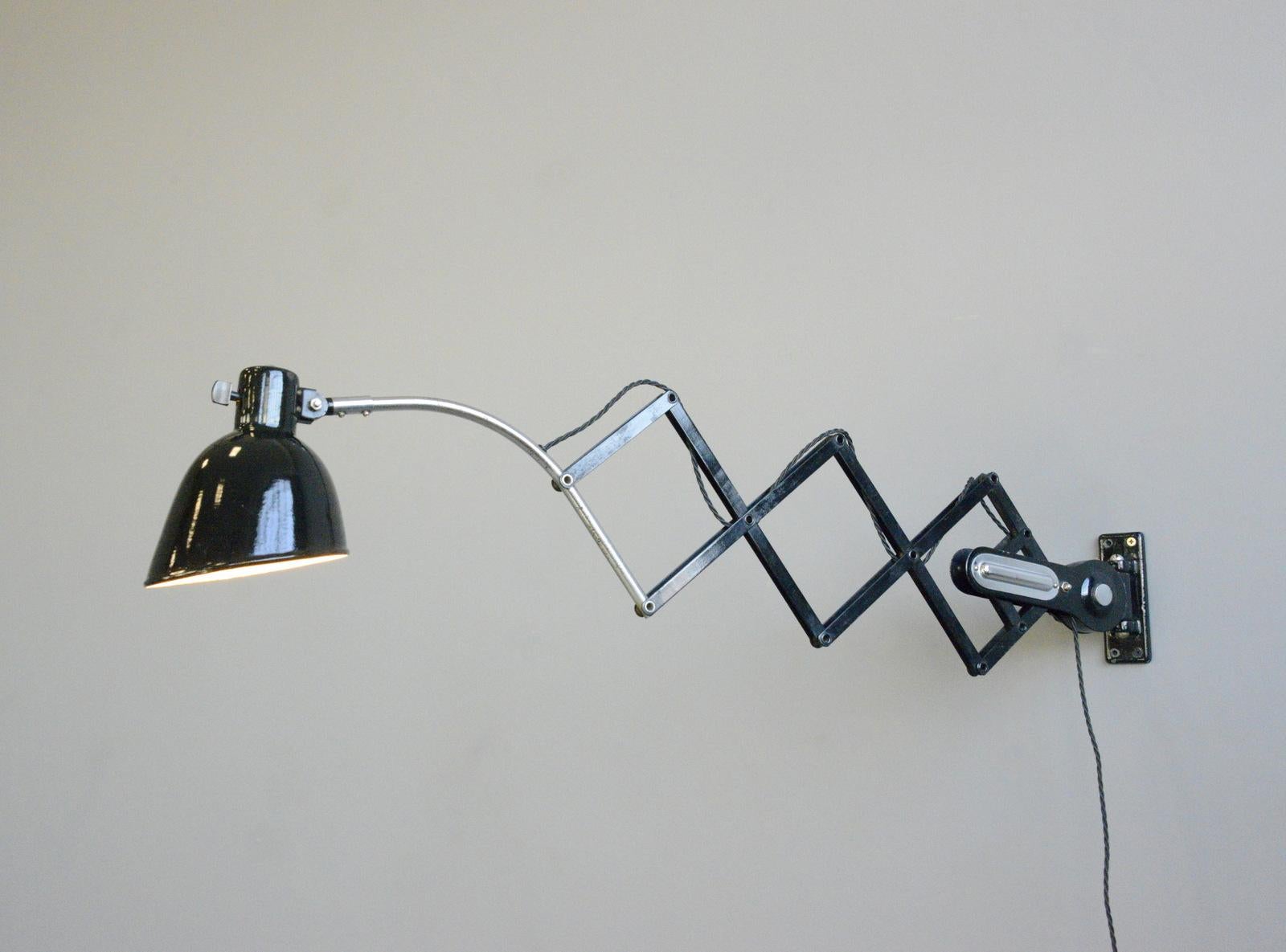 Scissor Lamp by Schaco, Circa 1930s 4