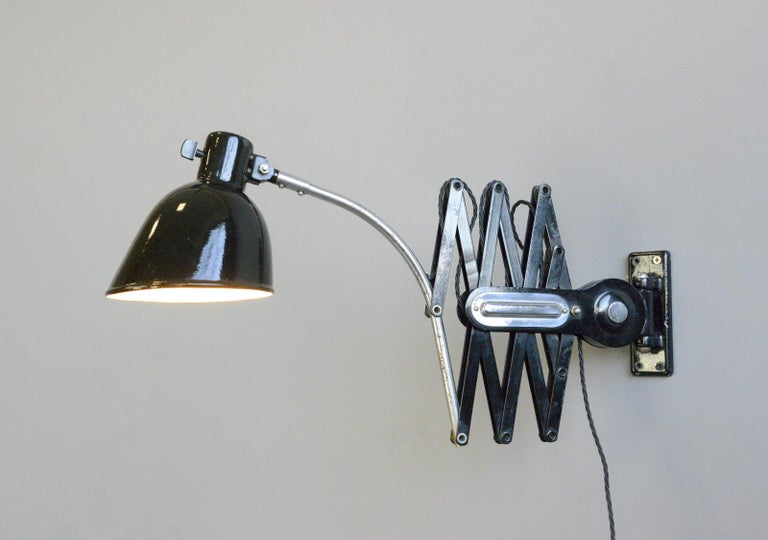 Bauhaus Scissor Lamp by Schaco, Circa 1930s