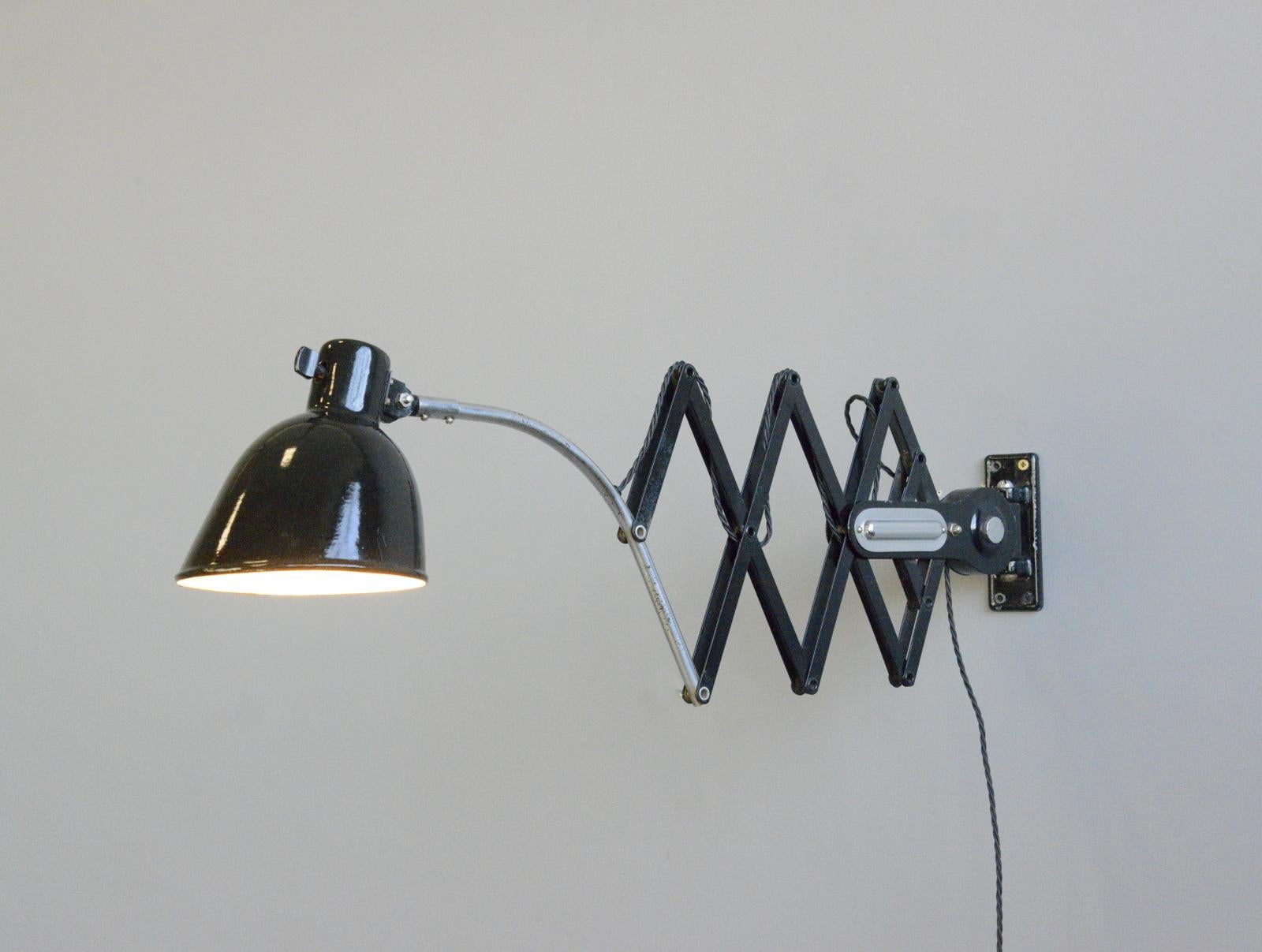 Scissor Lamp by Schaco, Circa 1930s 1