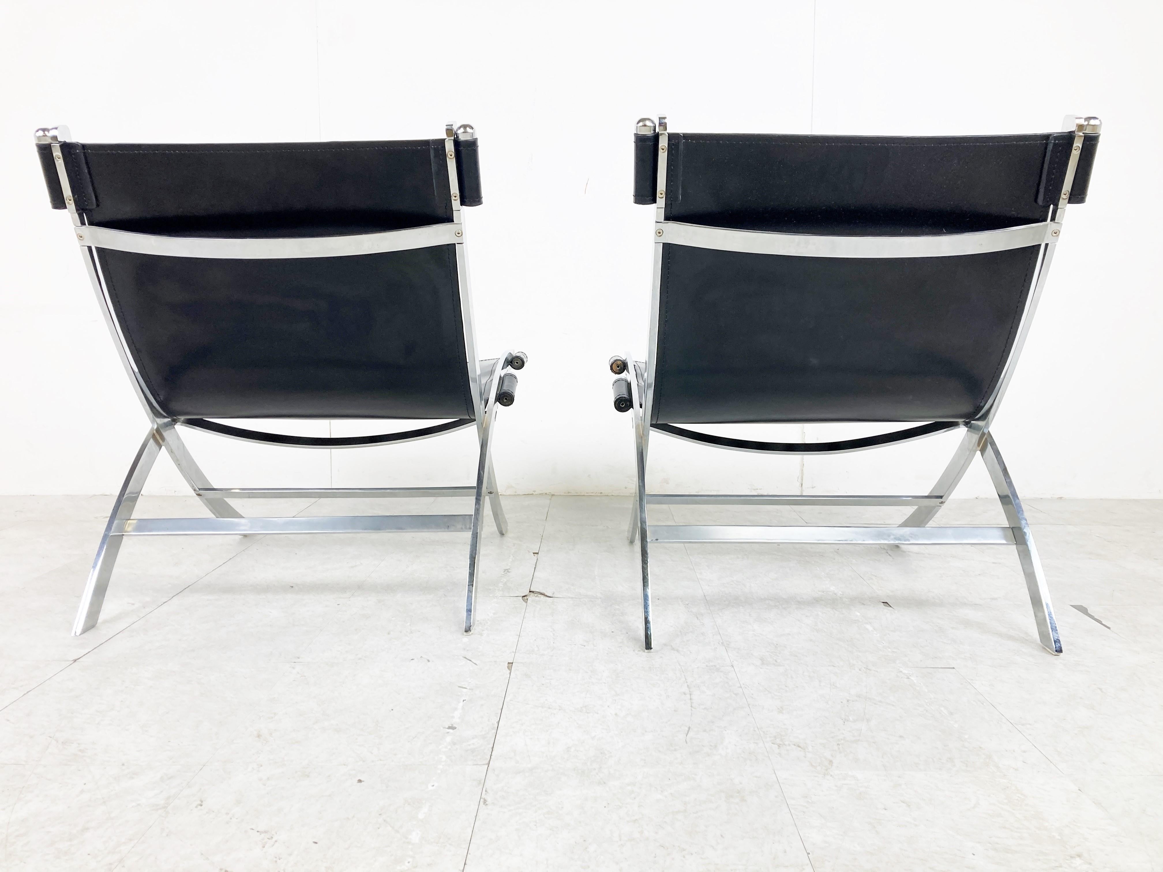 Scissor Lounge Chairs by Paul Tuttle and Antonio Citterio for Flexform, 1980s 4