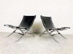 Scissor Lounge Chairs by Paul Tuttle and Antonio Citterio for Flexform, 1980s