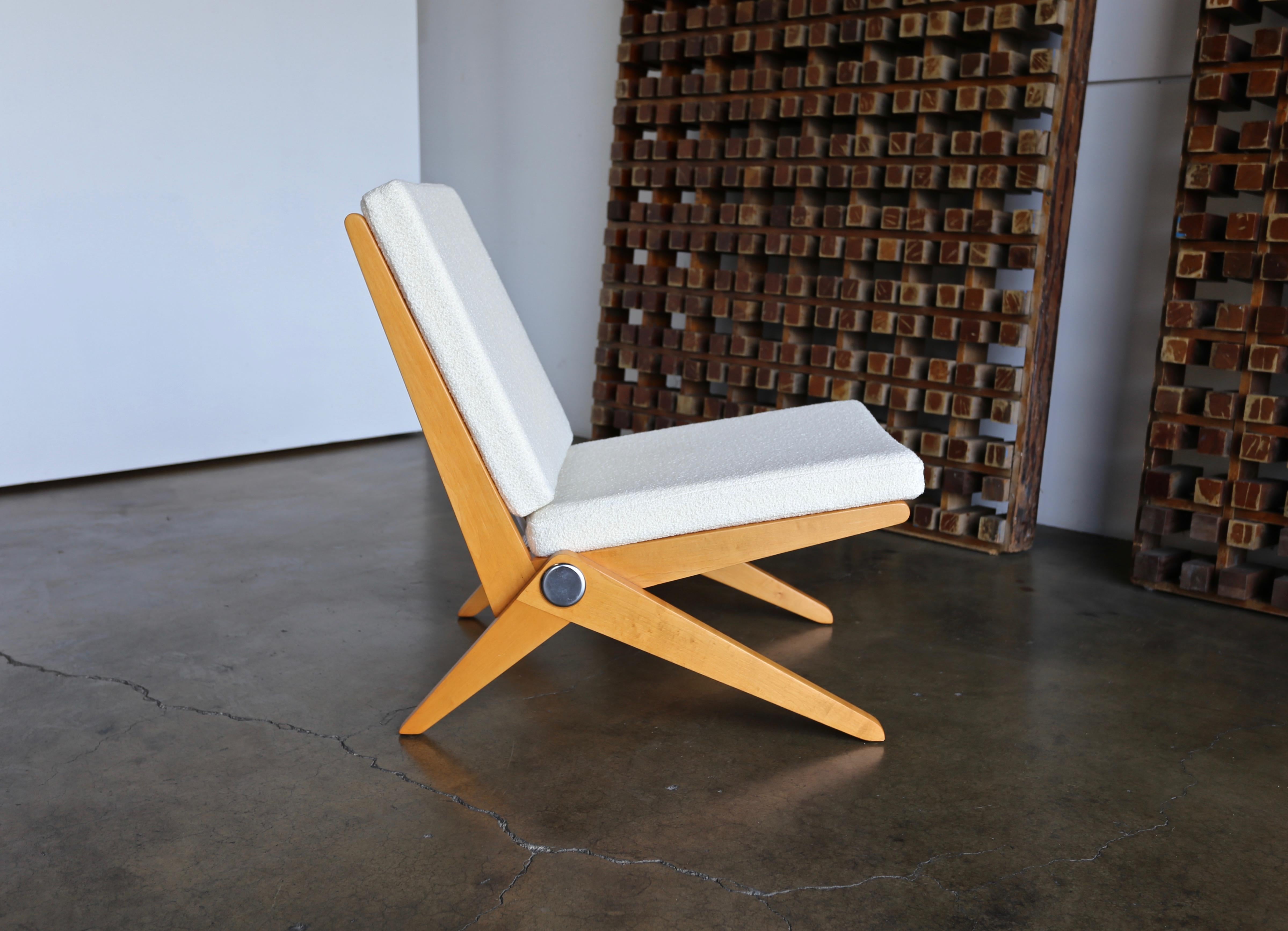 Scissor Lounge Chairs by Pierre Jeanneret for Knoll International 7
