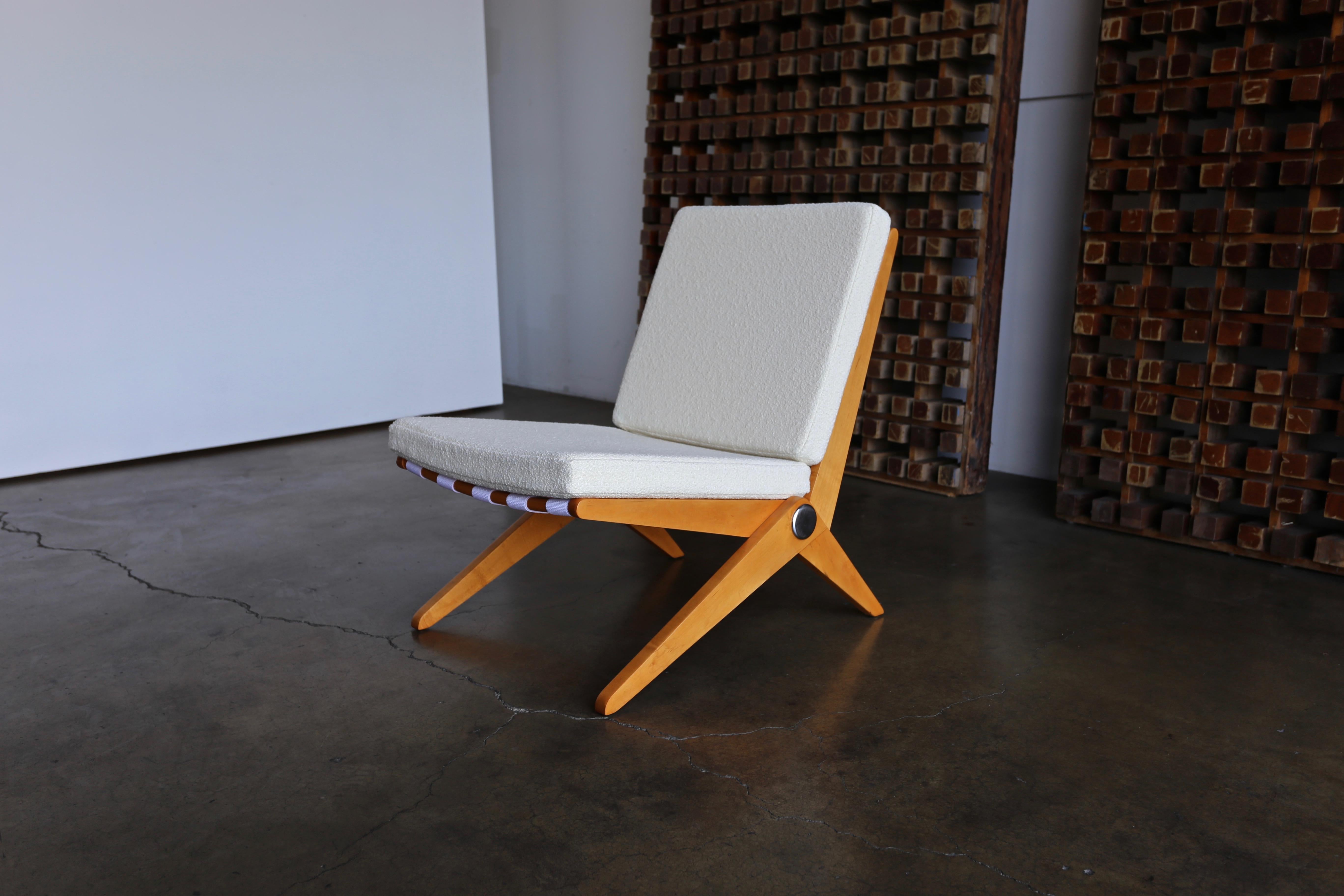 Scissor Lounge Chairs by Pierre Jeanneret for Knoll International 2