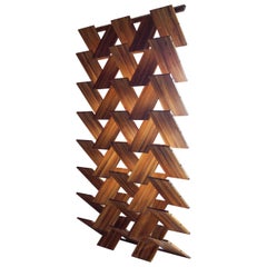 Scissor Wall Room Divider in Teak