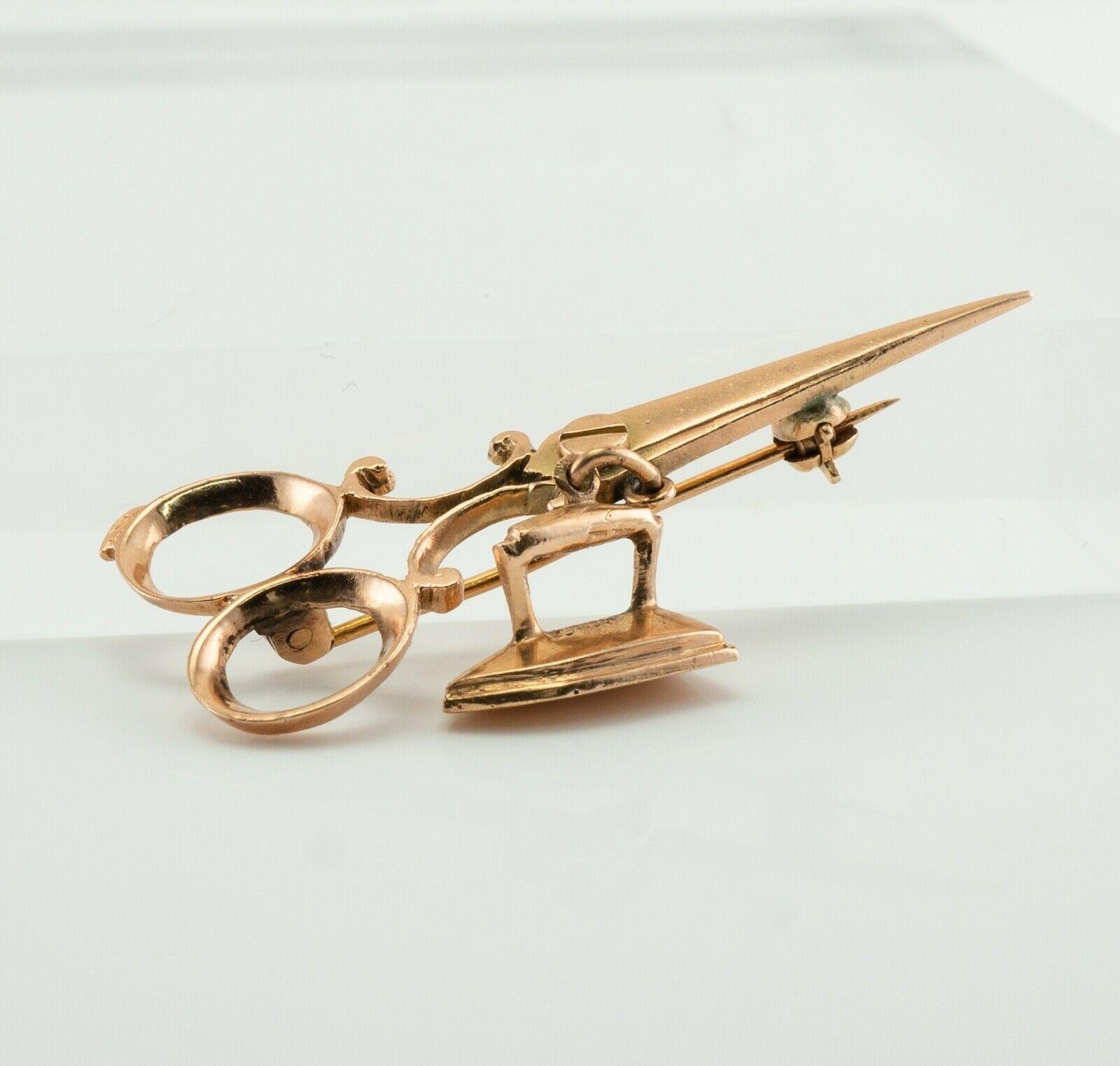 antique brass scissors