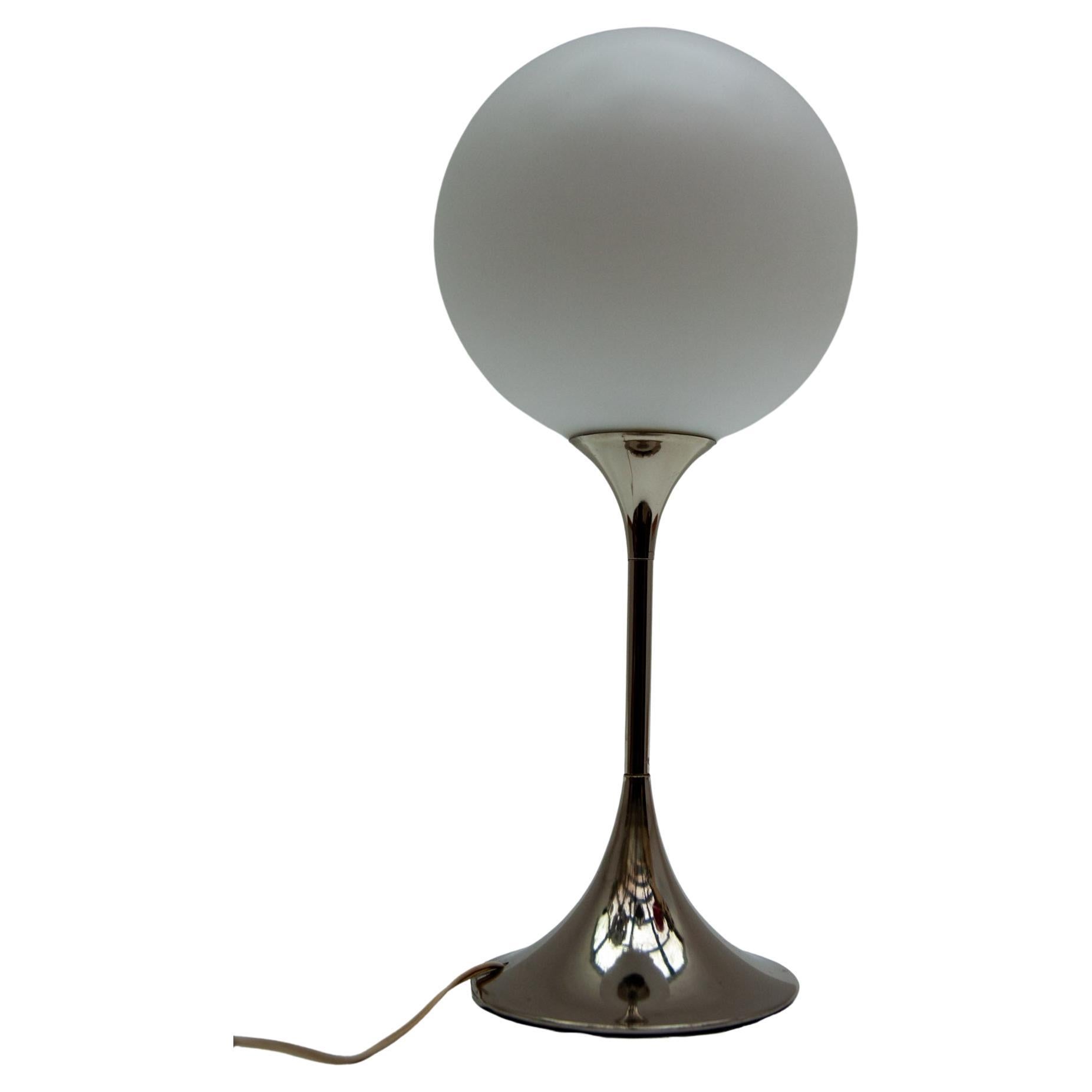 Scolari Weiß Opal Globus Tischlampe