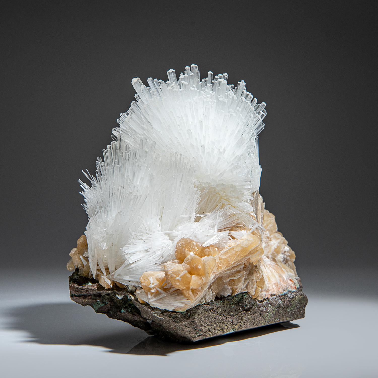 Scolecite su Stilbite dal distretto di Nasik, Maharashtra, India In condizioni Nuovo in vendita a New York, NY