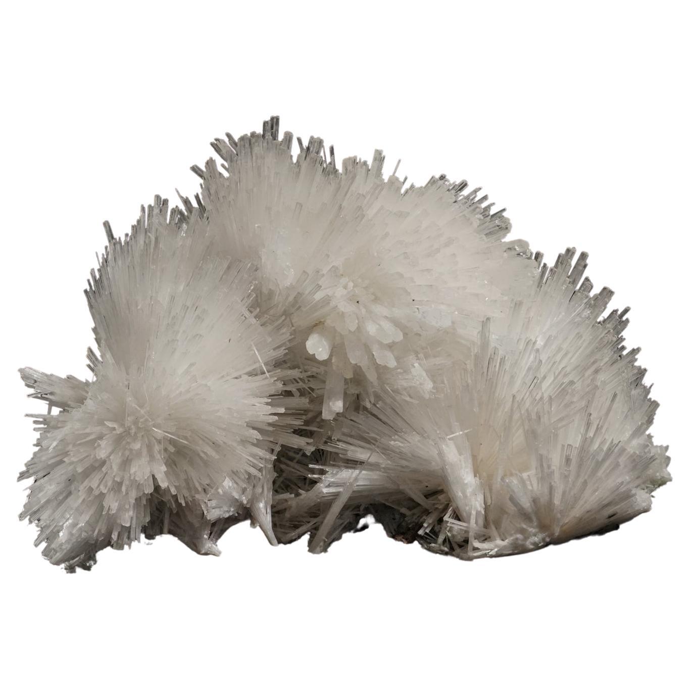 Scolecite Mineral on Stilbite, from India