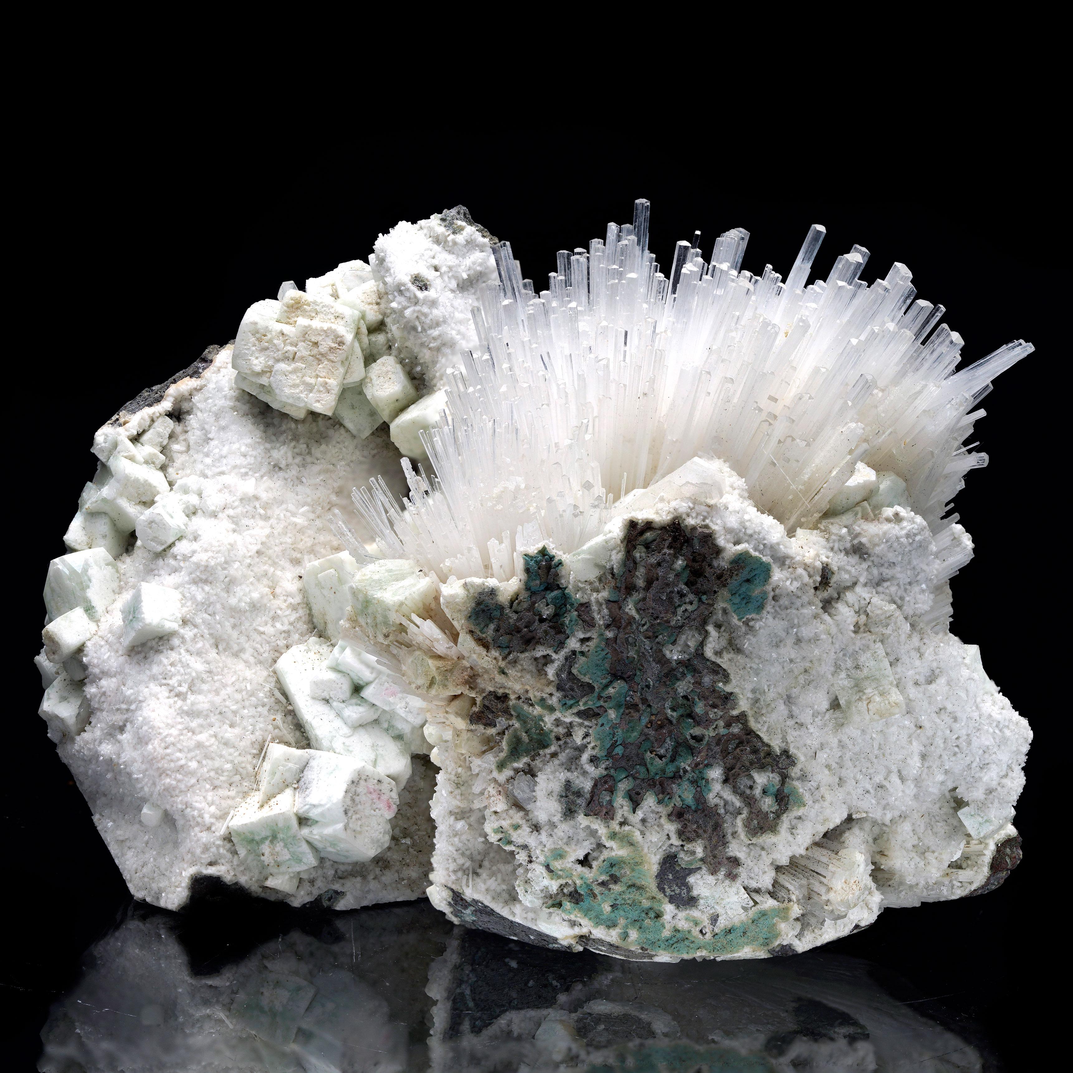 Scolecite con apofillite verde - 3,52 lb In condizioni Nuovo in vendita a New York, NY