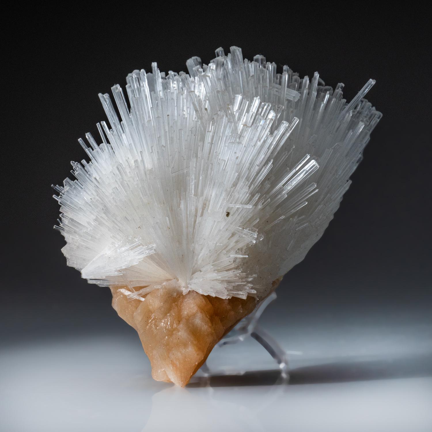 Contemporary Scolecite with Stilbite From Nasik District, Maharashtra, India (1.4 lbs) For Sale