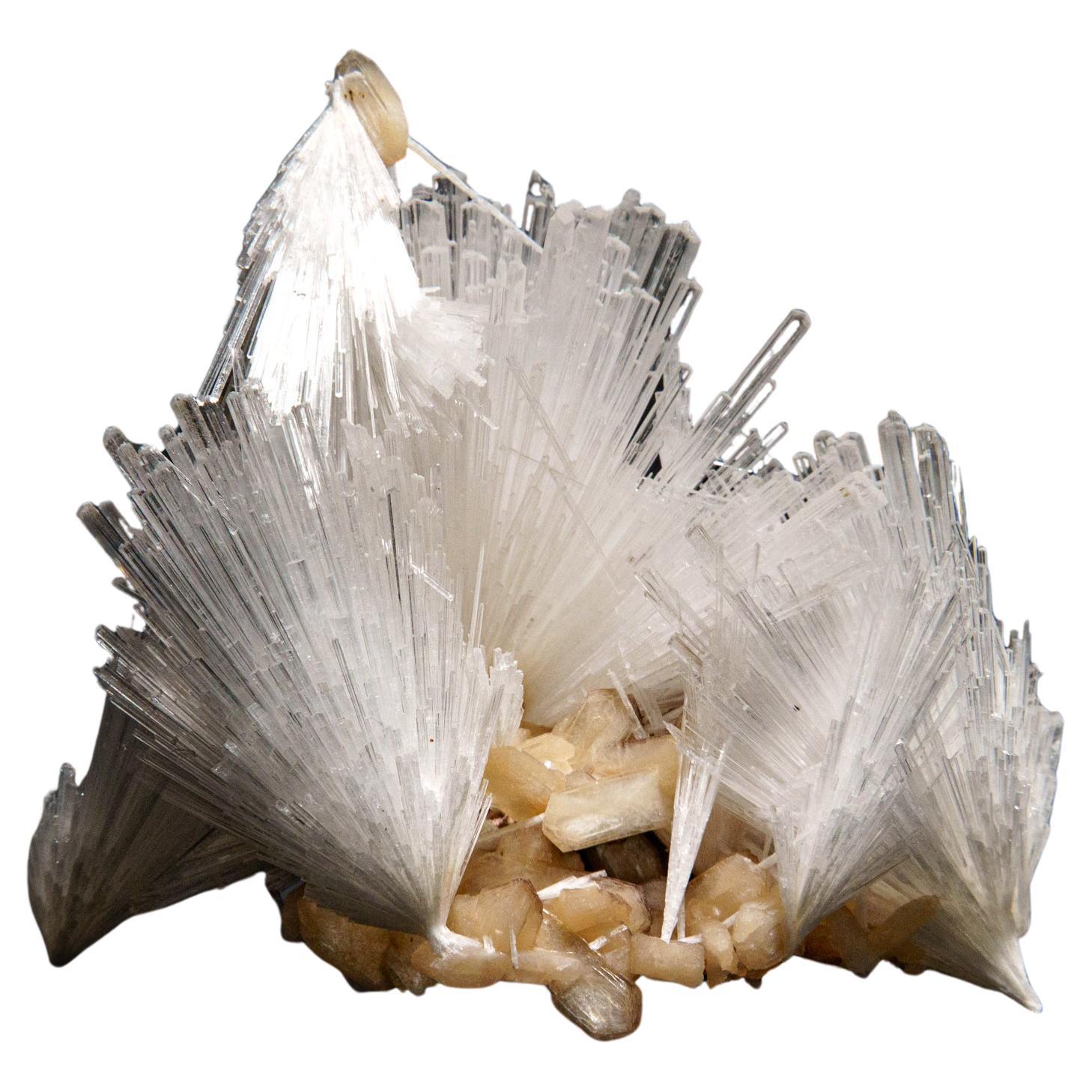 Scolecite avec Stilbite Du District de Nasik, Maharashtra, Inde (252.6 grammes)