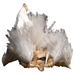 Scolecite avec Stilbite Du District de Nasik, Maharashtra, Inde (252.6 grammes)