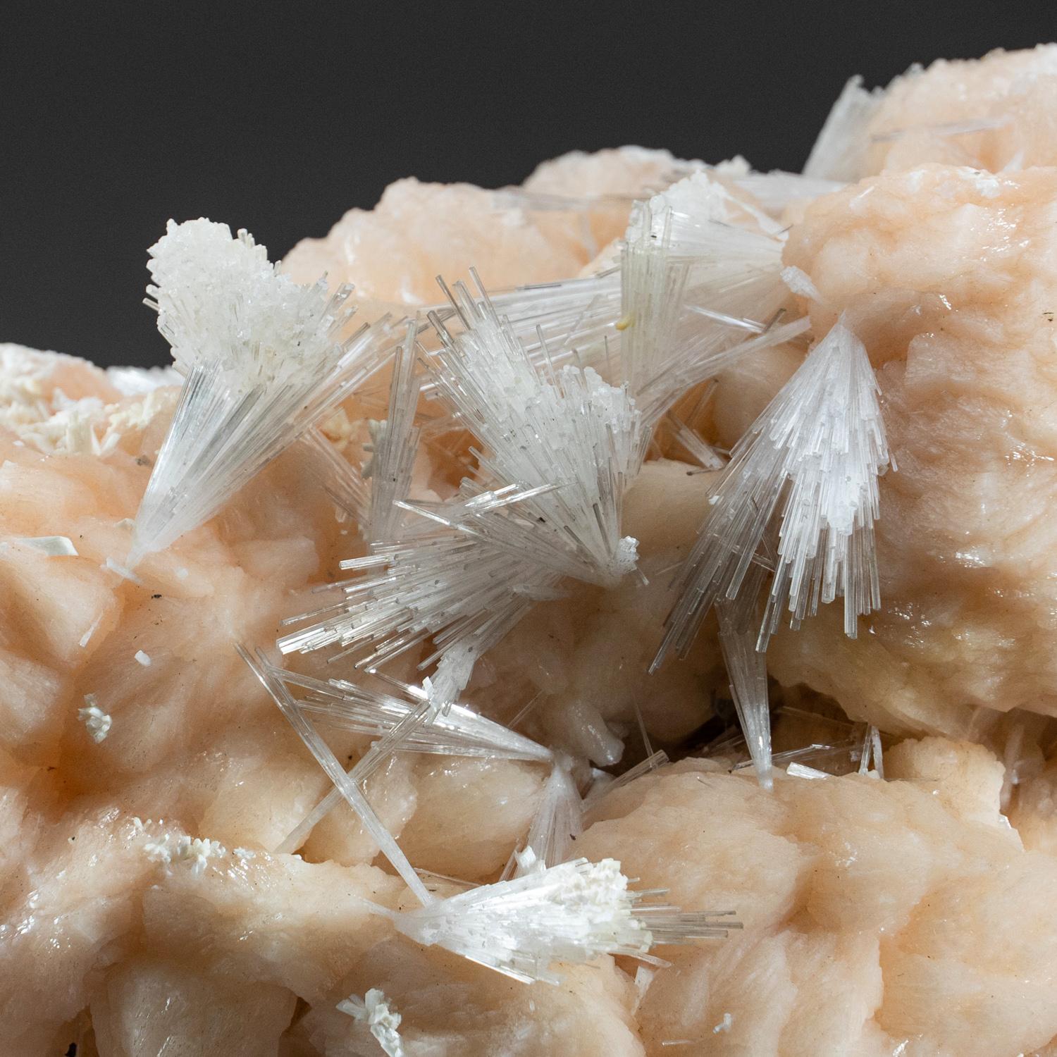 Crystal Scolecite with Stilbite From Nasik District, Maharashtra, India For Sale