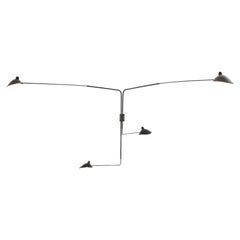 Sconce 4 Rotating Straight Arms by Serge Mouille
