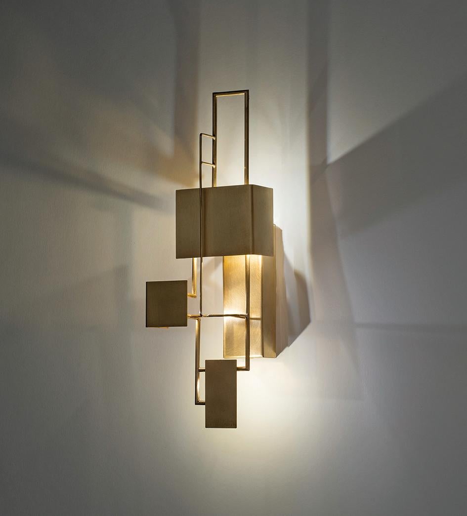 European Sconce Angle by Eric De Dormael For Sale