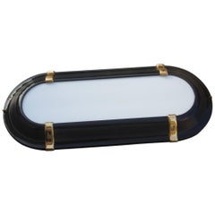 Used Sconce Black Gold Color Italian Design 1970 Sottsass Stile Plexiglass White