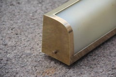 Wandleuchter Messing und Plexiglas 1950er Jahre Italienisches Design