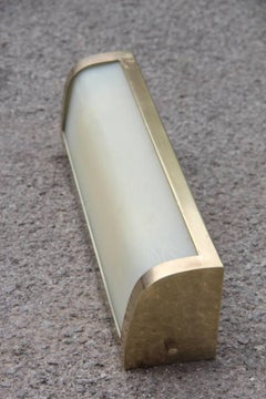 Sconce Brass and plexiglass 1950s Italian design