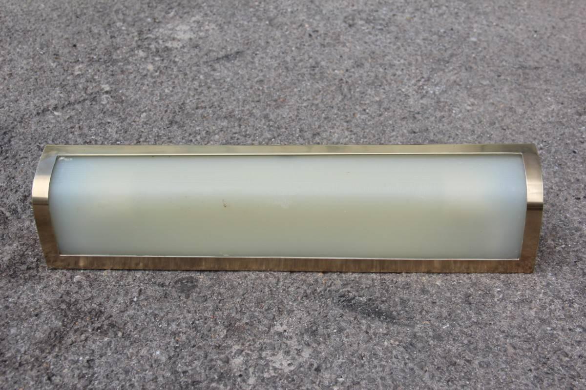 Sconcezza Ottone e plexiglass 1950 design italiano In condizioni buone in vendita a Palermo, Sicily