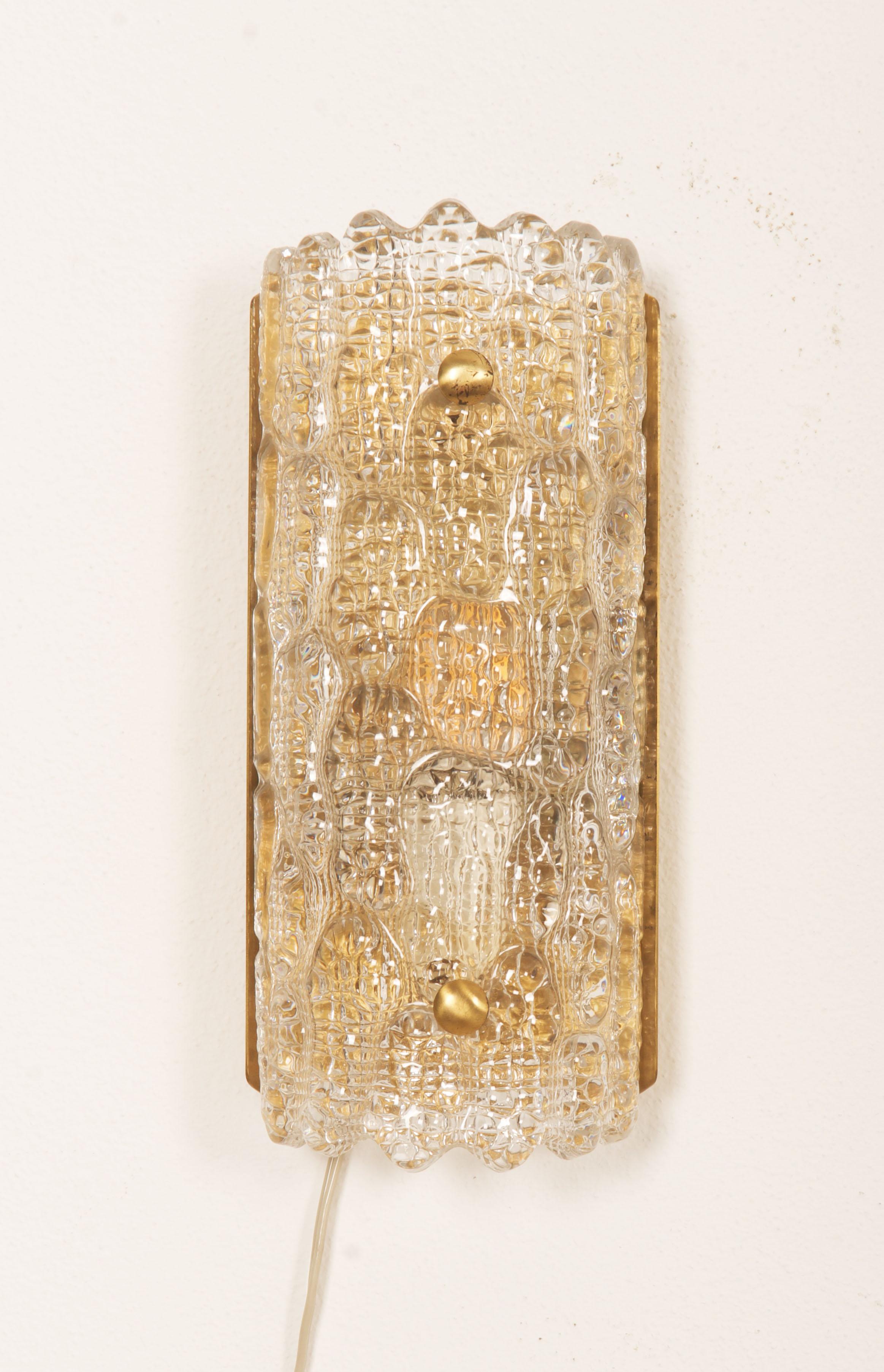 Scandinavo moderno Sconce di Carl Fagerlund per Orrefors in vendita