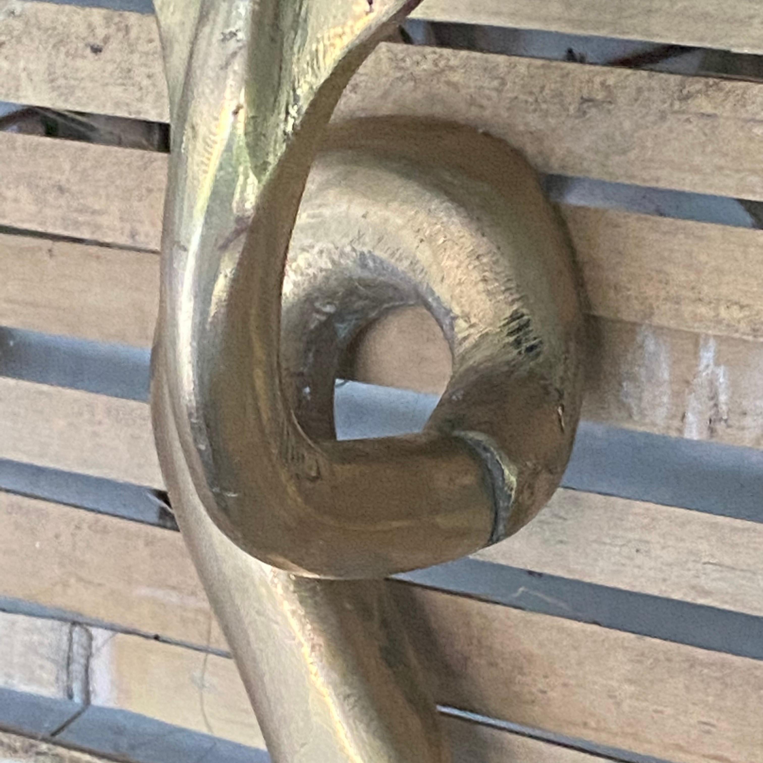 Sconce, Cobra Shade, Bronze, France, 1960 In Good Condition In Auribeau sur Siagne, FR