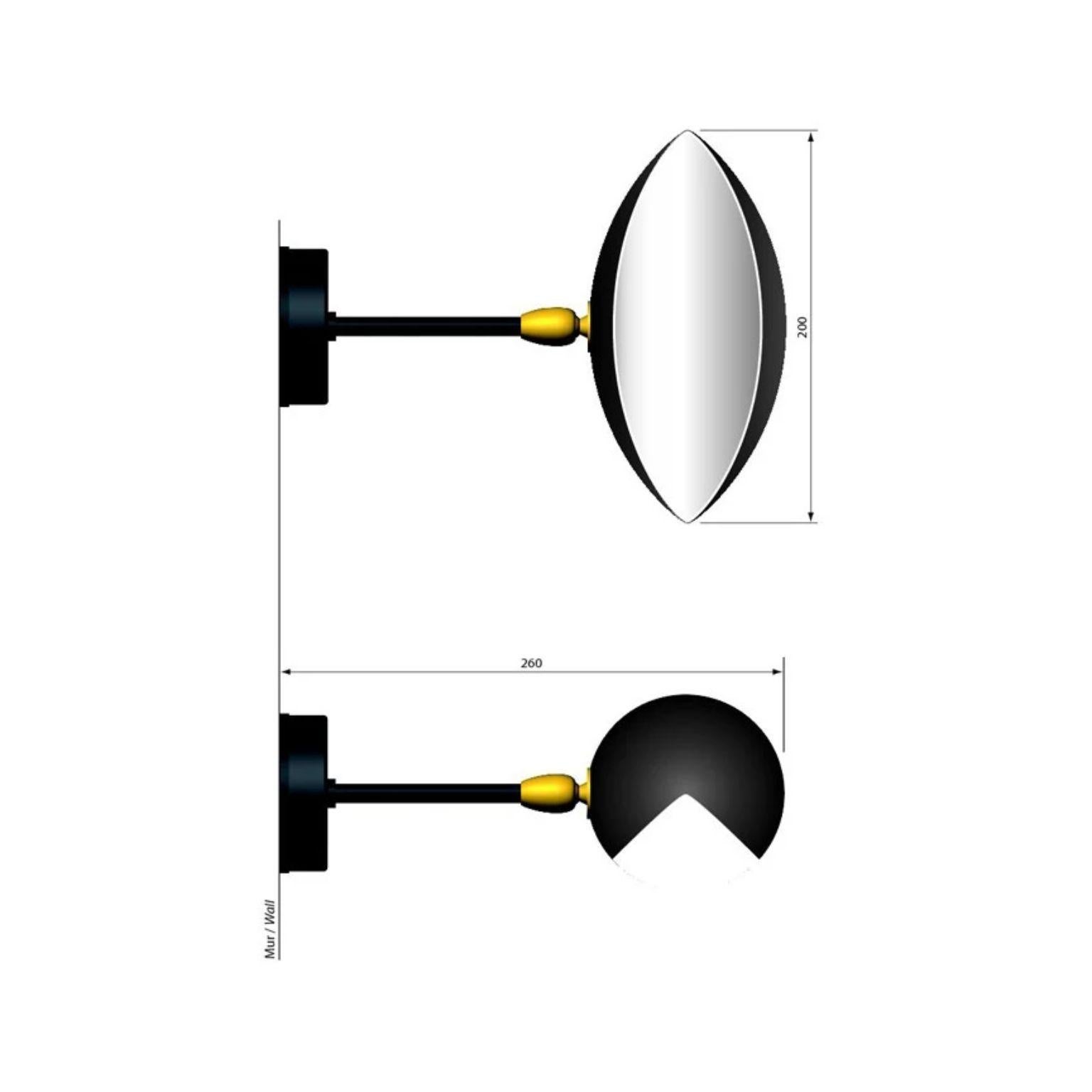 Post-Modern Sconce Eye by Serge Mouille For Sale