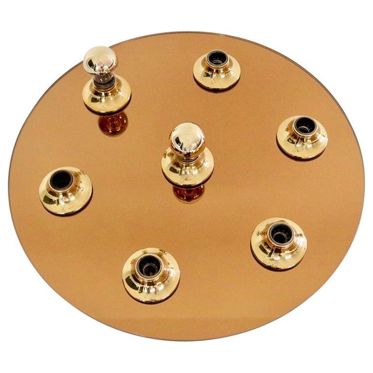 Sconce / Montatura ad incasso in vetro e ottone