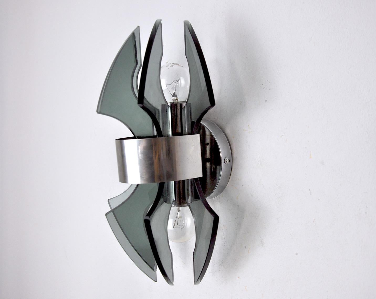Italian Sconce from Veca, Italy, 1970s For Sale