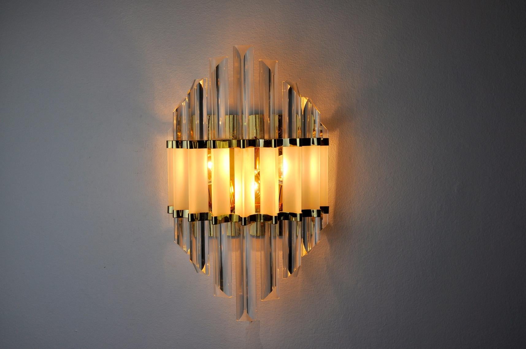 Sconce from Venini, Italy, 1970s In Good Condition For Sale In BARCELONA, ES