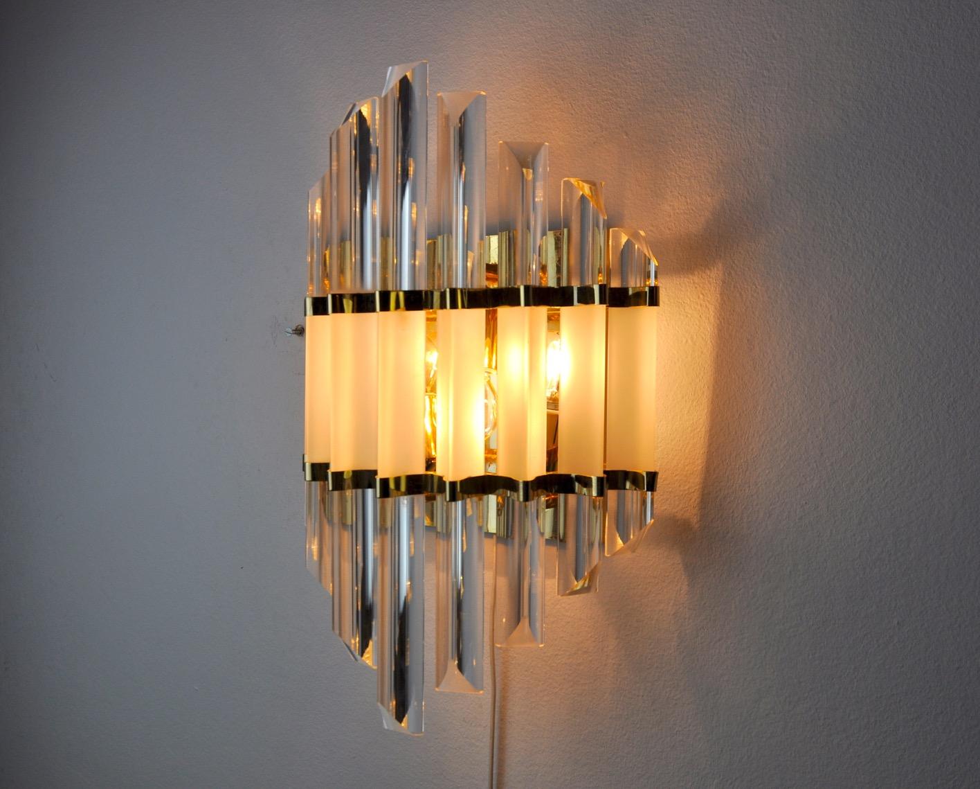 Late 20th Century Sconce from Venini, Italy, 1970s For Sale