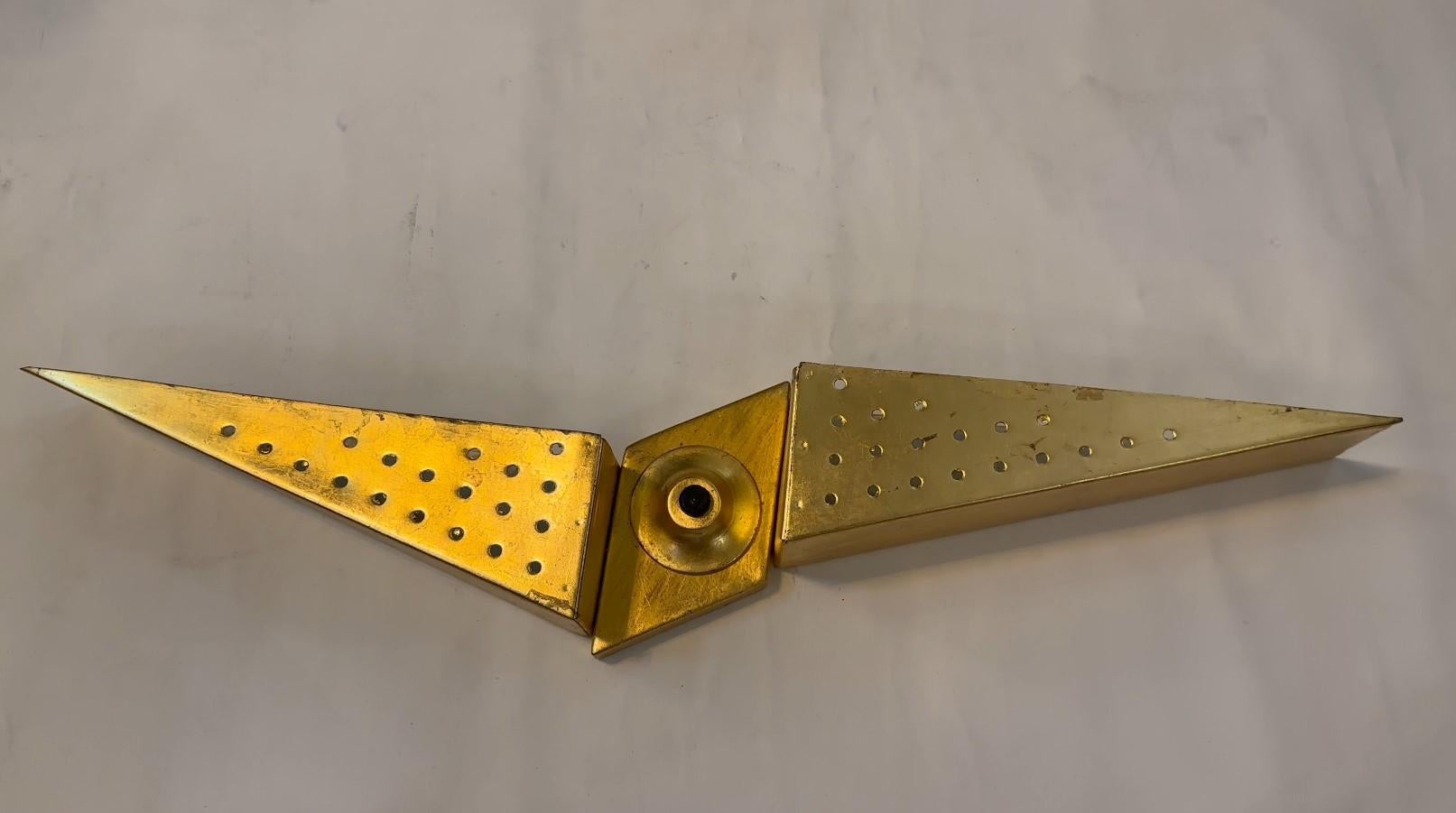 Applique en métal, feuille d'or, année : 1960, Italie en vente 3