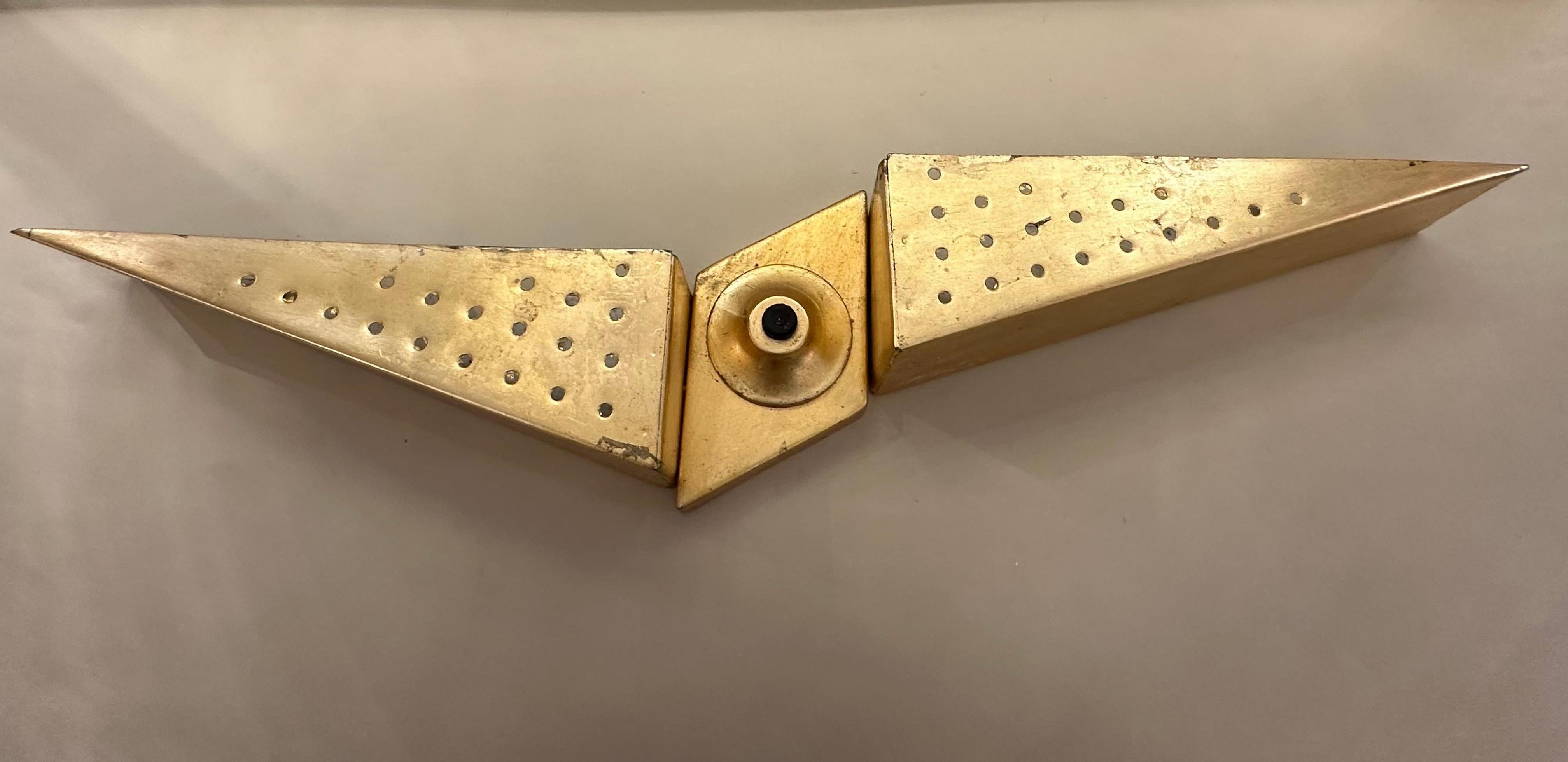 italien Applique en métal, feuille d'or, année : 1960, Italie en vente