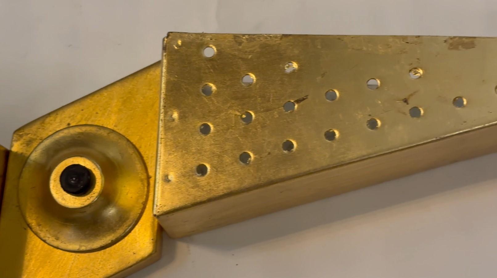 Applique en métal, feuille d'or, année : 1960, Italie en vente 1