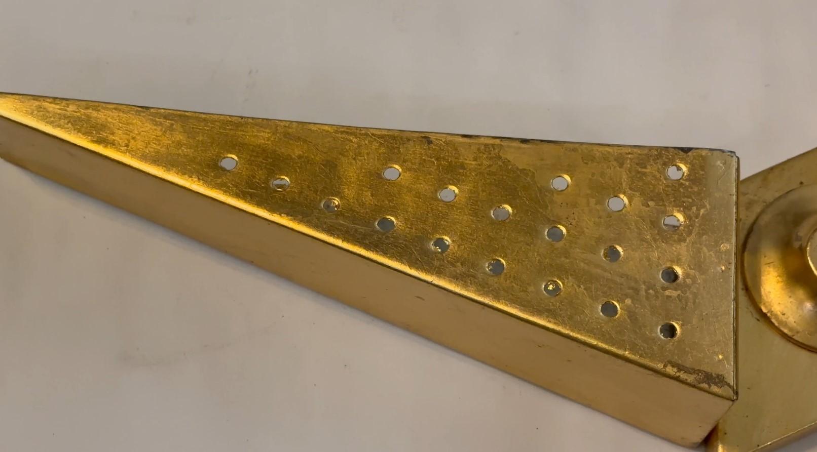 Applique en métal, feuille d'or, année : 1960, Italie en vente 2