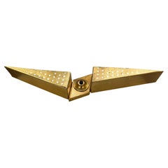 Sconce in Metal, gold leaf, Year: 1960, Italy