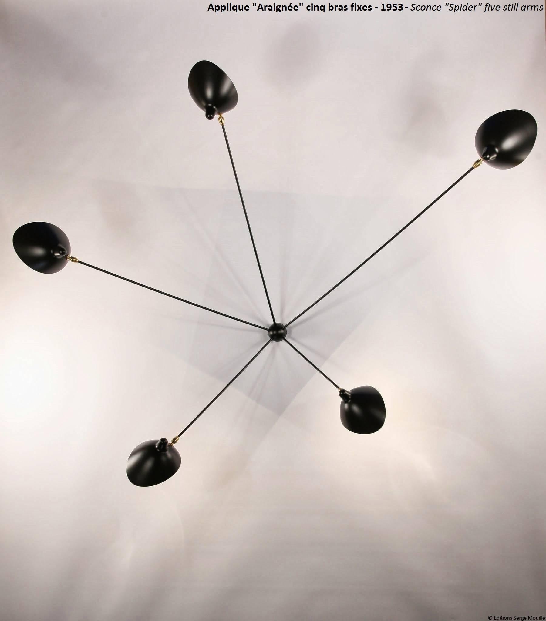 Wandleuchterlampe Serge Mouille Modell 