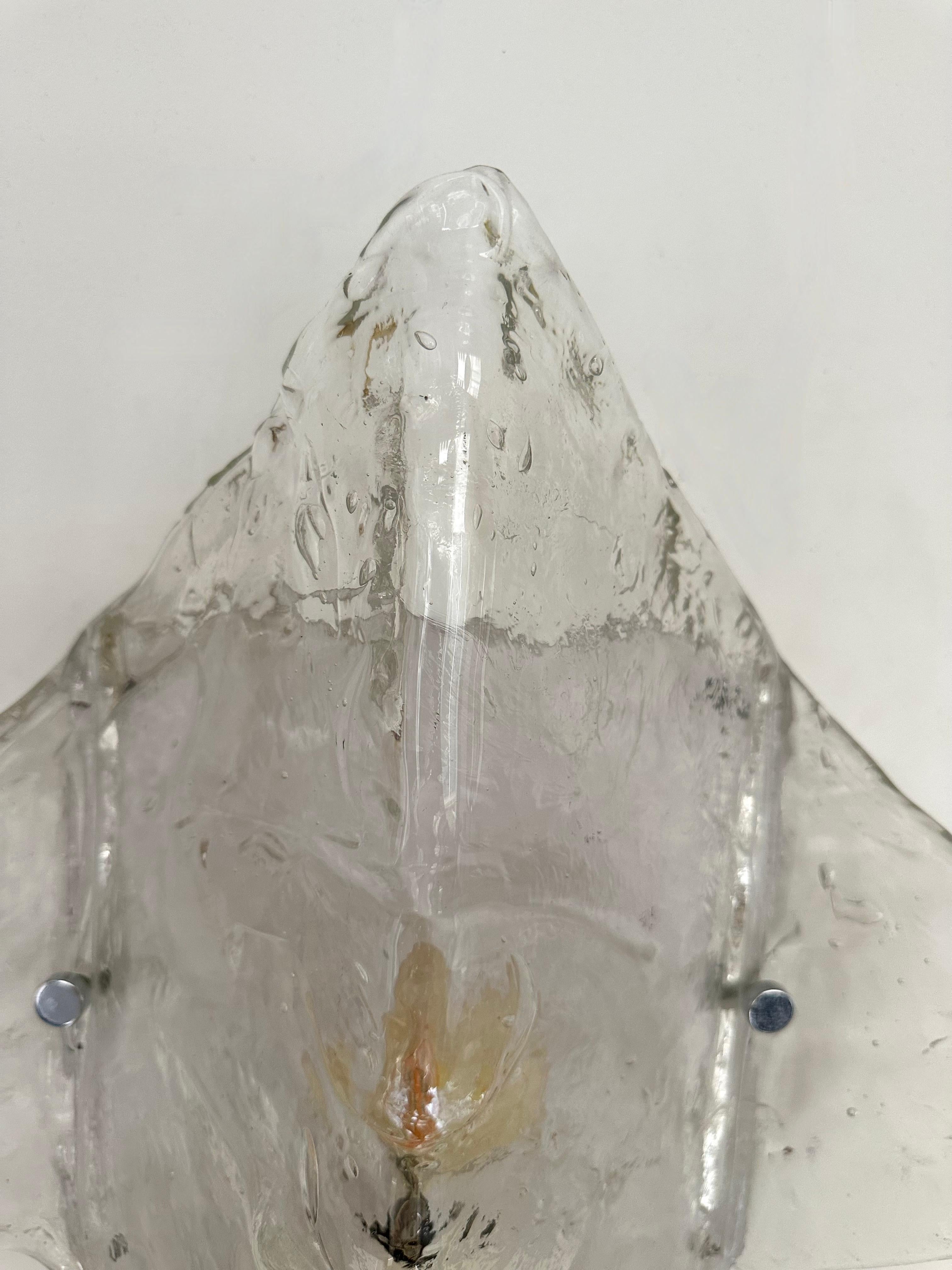 Sconce LP253 Murano Glass by Carlo Nason for Mazzega, Italy, 1970s For Sale 4