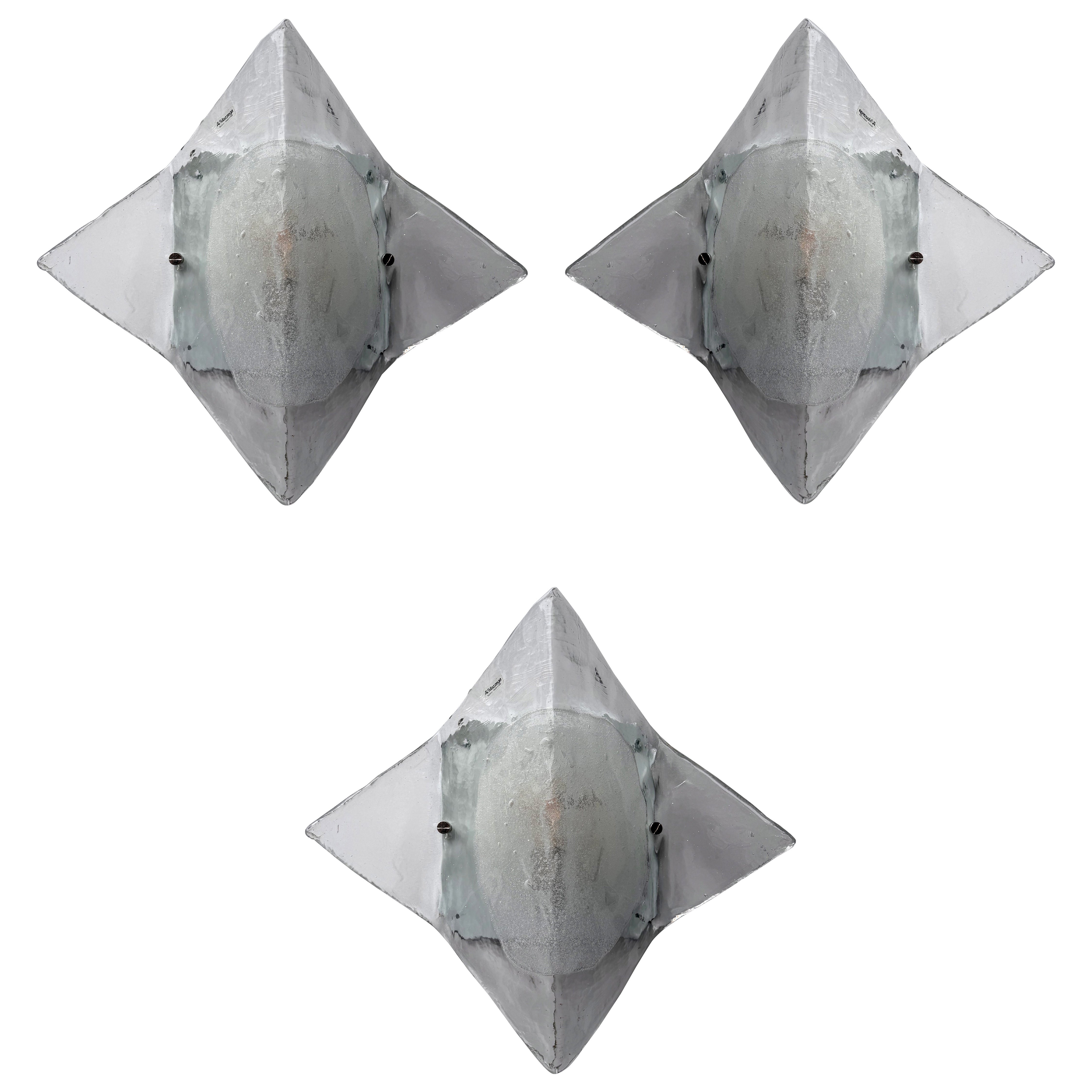 Applique LP253 de Murano par Carlo Nason pour Mazzega, Italie, 1970