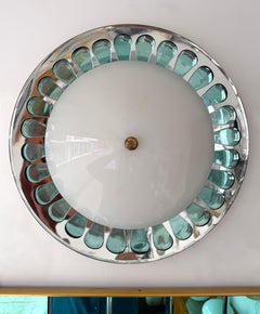 Sconce Mirror and Glass by Fontana Arte. Italy, 1950s