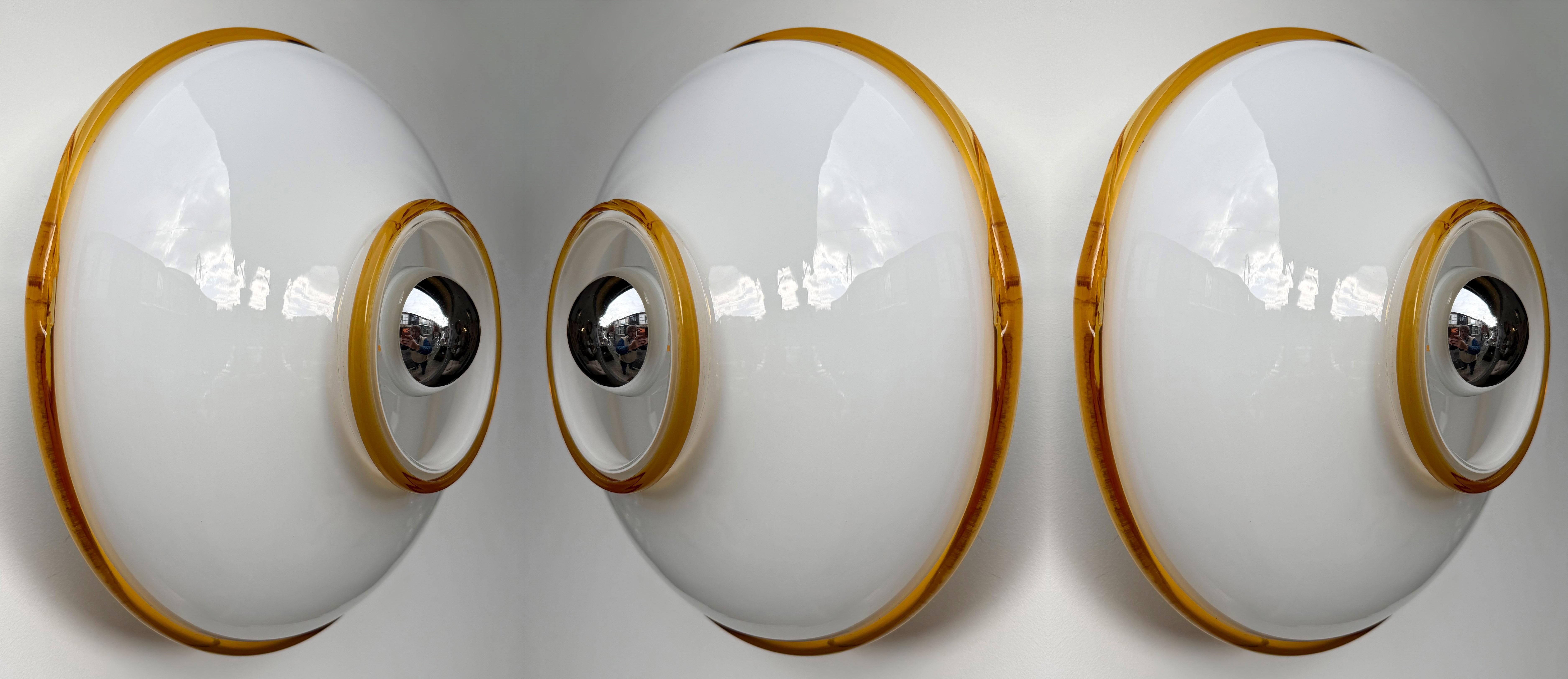 Lámpara de cristal de Murano de Fratelli Toso, Italia, años 70 en venta 6